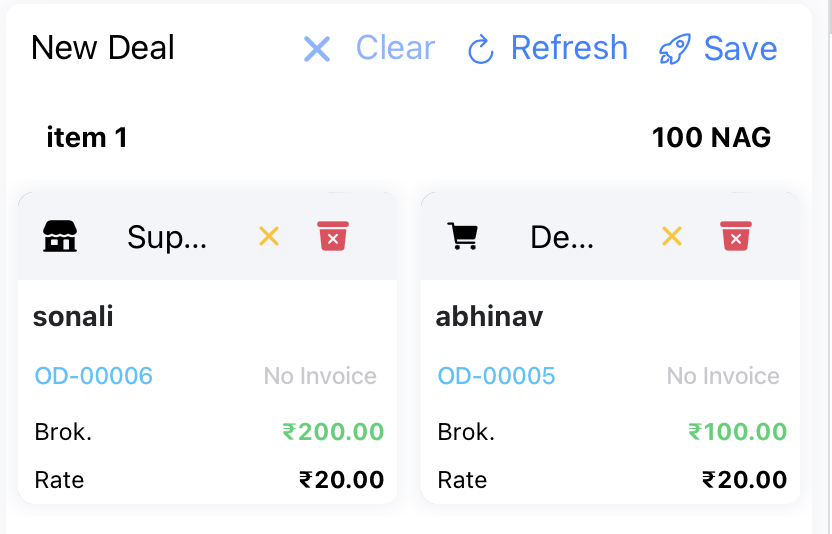 both orders selected in deal